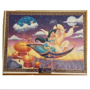 Vintage 1992 Aladdin poster, official Disney